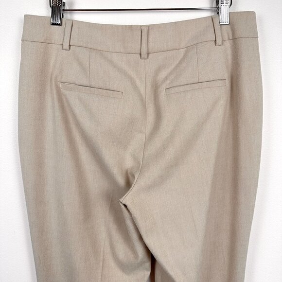 RW&Co. Womens Slim Leg Trousers Beige Size 4 Suiting Signature Fit Ankle Length - Picture 2 of 11